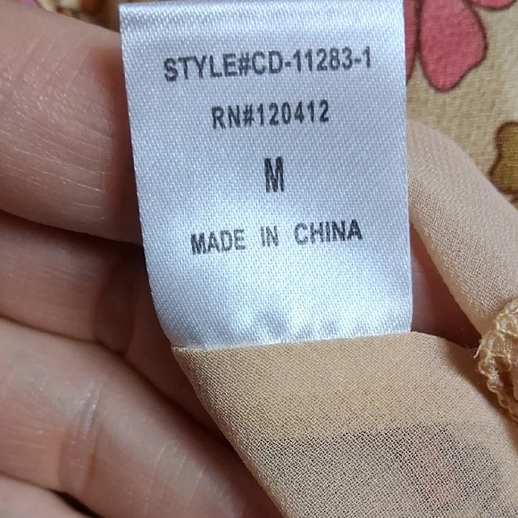 Cotton Candy Pink and Orange Halter Sundress - Picture 8 of 12